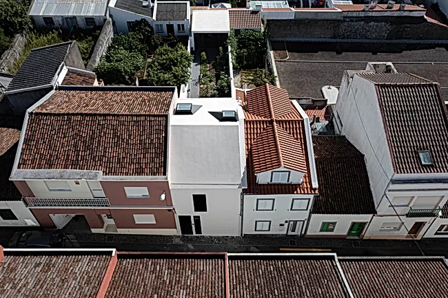 Gli spettacolari interni di design nascosti dentro una casa con solo 4 metri di facciata