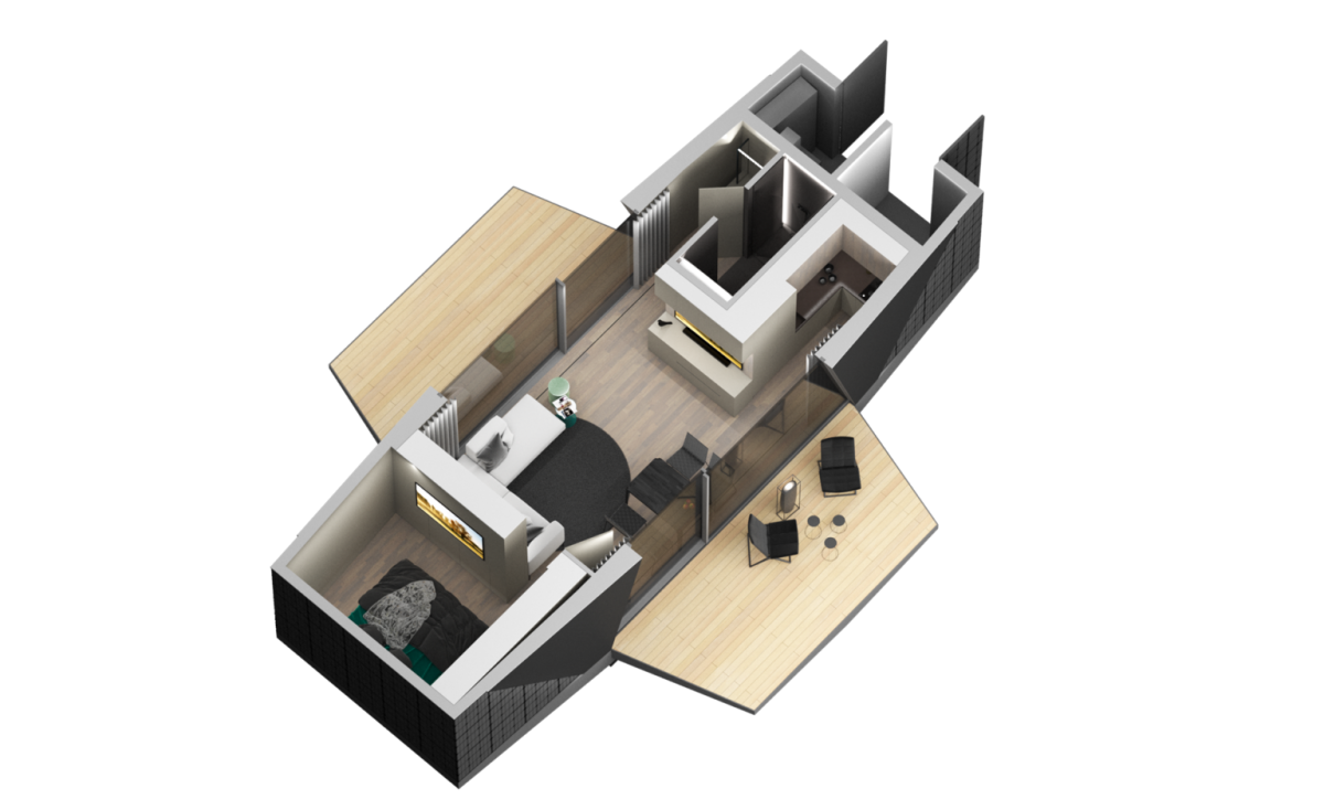 Questa casa prefabbricata a energia solare si monta in soli 90 minuti
