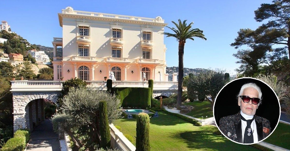 L'ex villa di Karl Lagerfeld sulla Costa Azzurra viene affittata a partire da 15.000 euro a notte