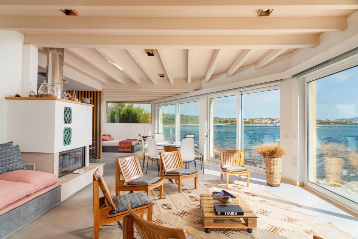 The villa has magnificent views in all directions