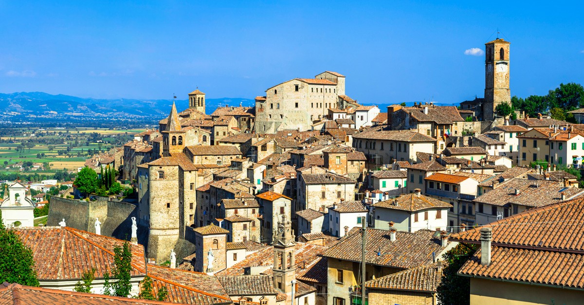 Zeitloses Dorf Anghiari, Toskana