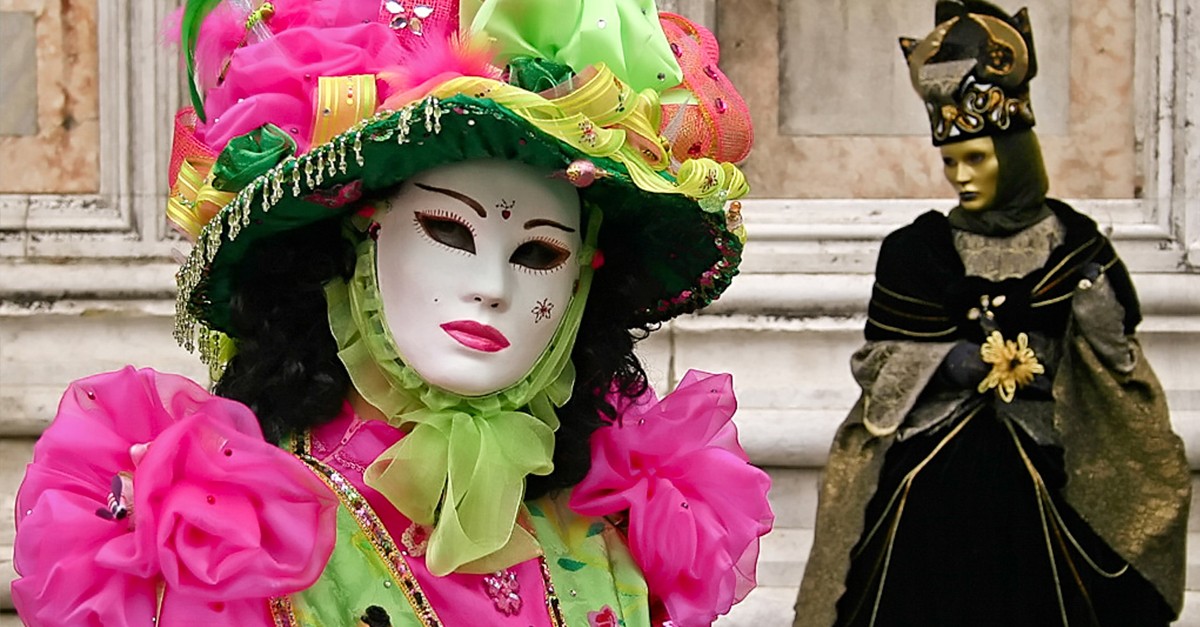 San Marco, Sun Mask at the Carnival of Venice, Venezia, Italy