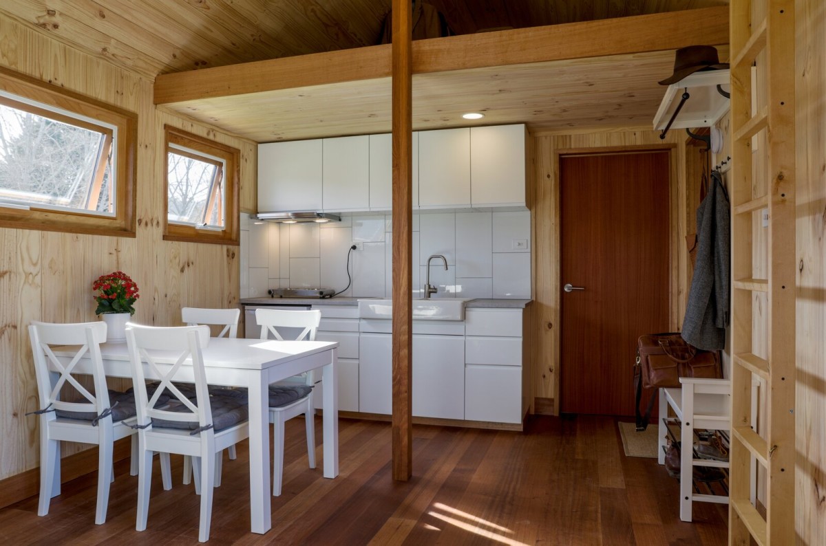 La casa prefabbricata ha una superficie di 26 m2