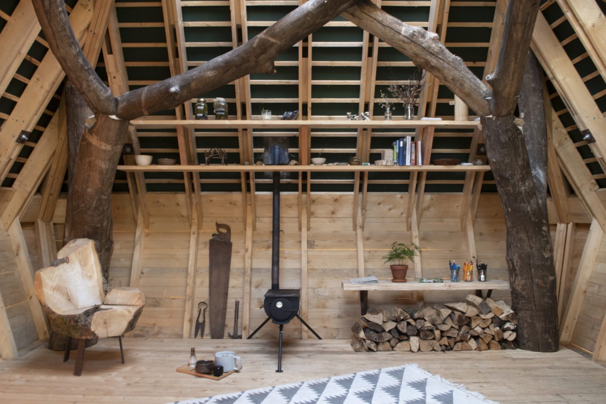 La casa ha una superficie di 25 m2