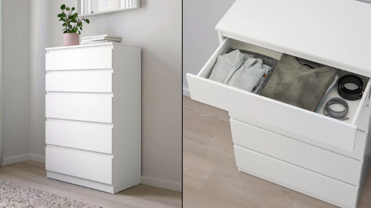 La cassettiera di Ikea versatile e facile da montare per dare nuova vita alla camera da letto