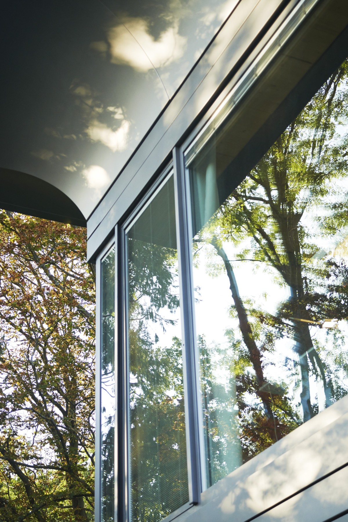 Un particolare delle finestre di casa PATH