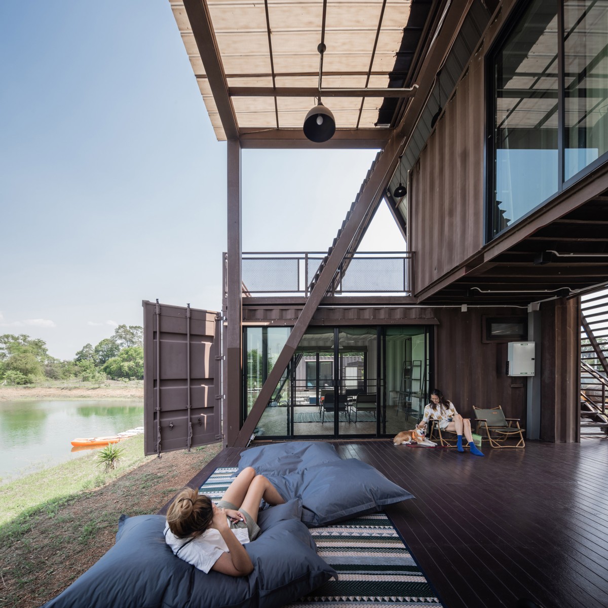 La terrazza di The Container Cabin