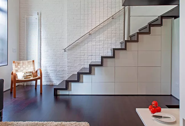 Un loft a due piani