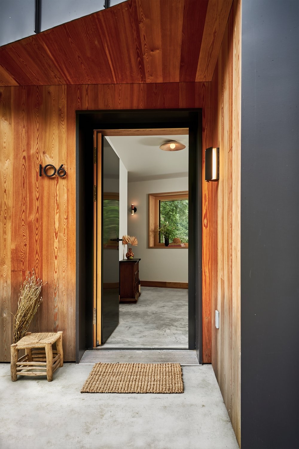 Un particolare dell'ingresso