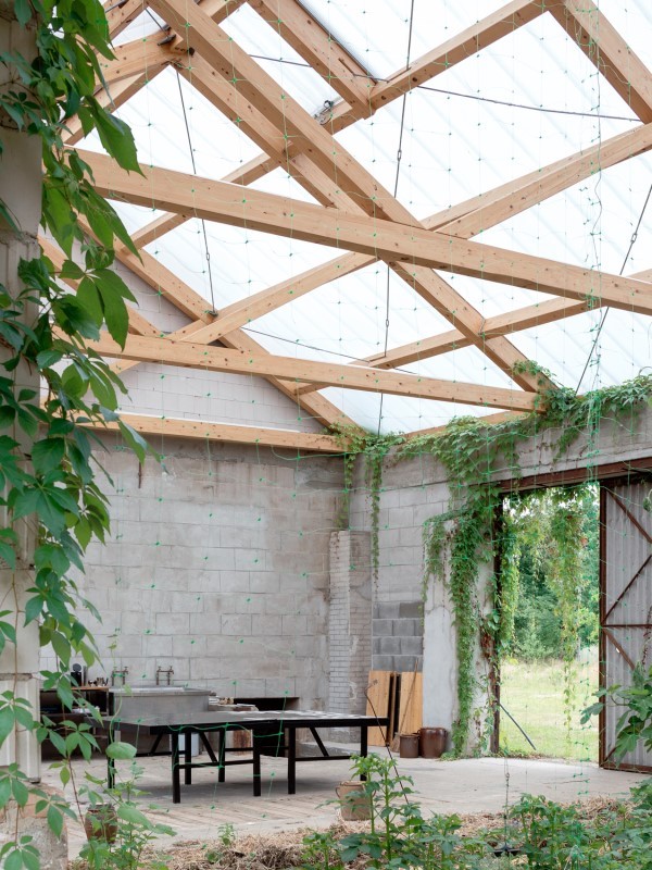 Spazio di lavoro nell'orto di Gutshof Güldenhof