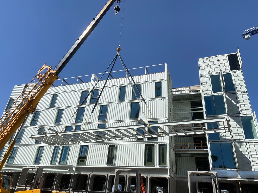 L'edificio fatto con container più alto degli Usa