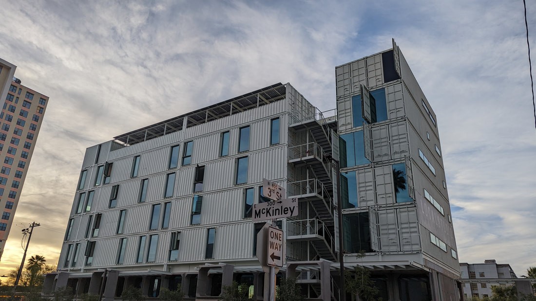 L'edificio fatto con container più alto degli Usa