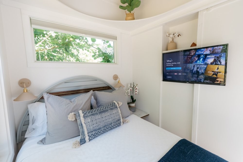 La camera da letto di Handcrafted Hideaway