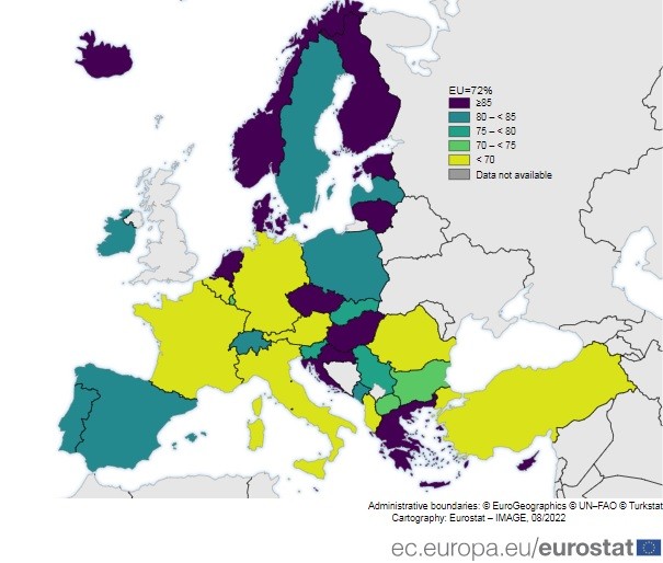 La mappa dei Paesi Ue che leggono più news on line