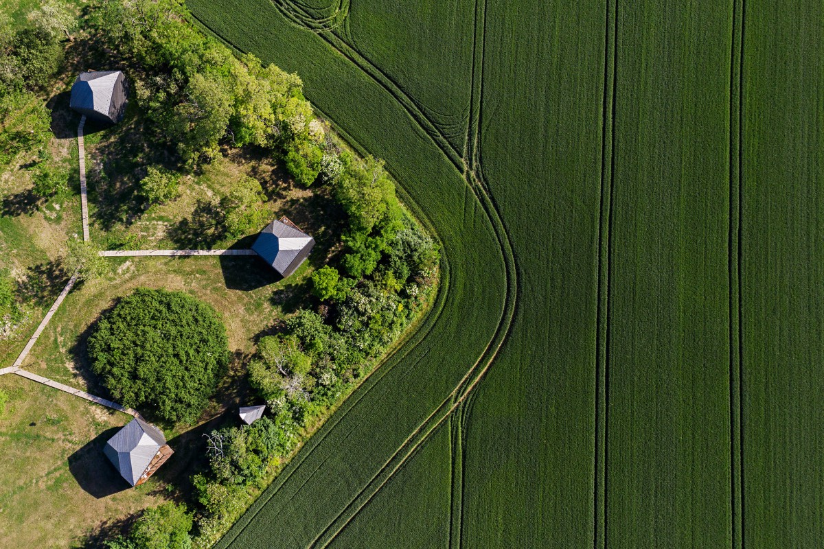 Immagine aerea del complesso