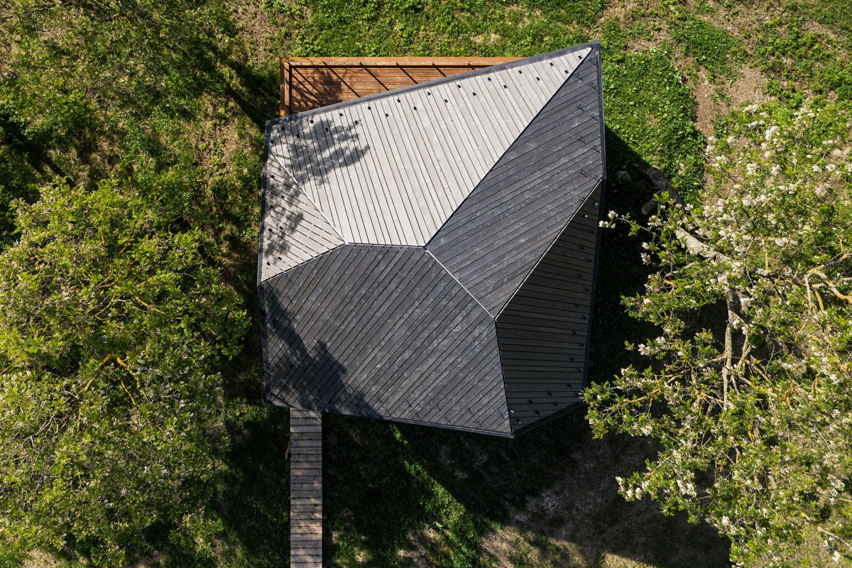 La casa vista dall'alto