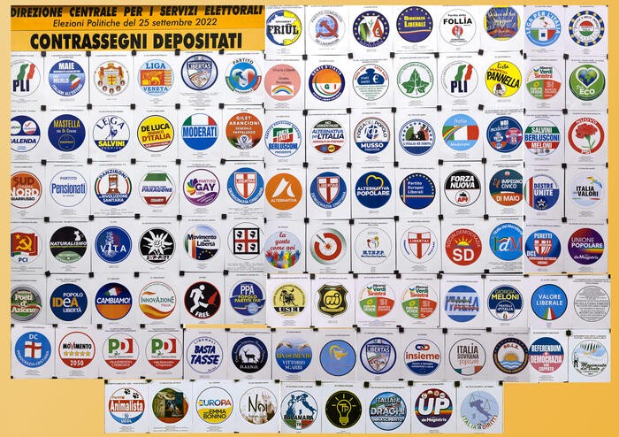Elezioni 25 settembre, la carica dei 101 simboli presentati