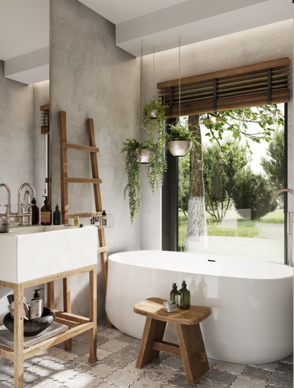 Il bagno con tutti i comfort