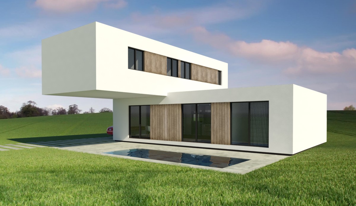 Case prefabbricate a due piani