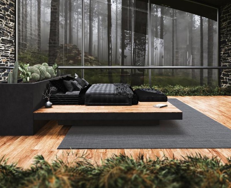 Un particolare della camera da letto