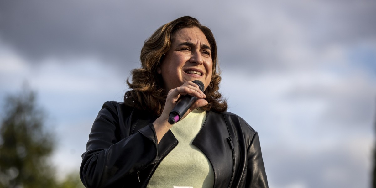 La sindaca di Barcellona, Ada Colau