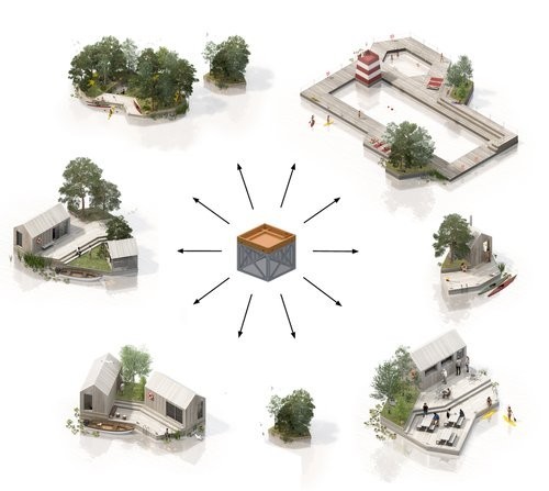 Case prefabbricate galleggianti