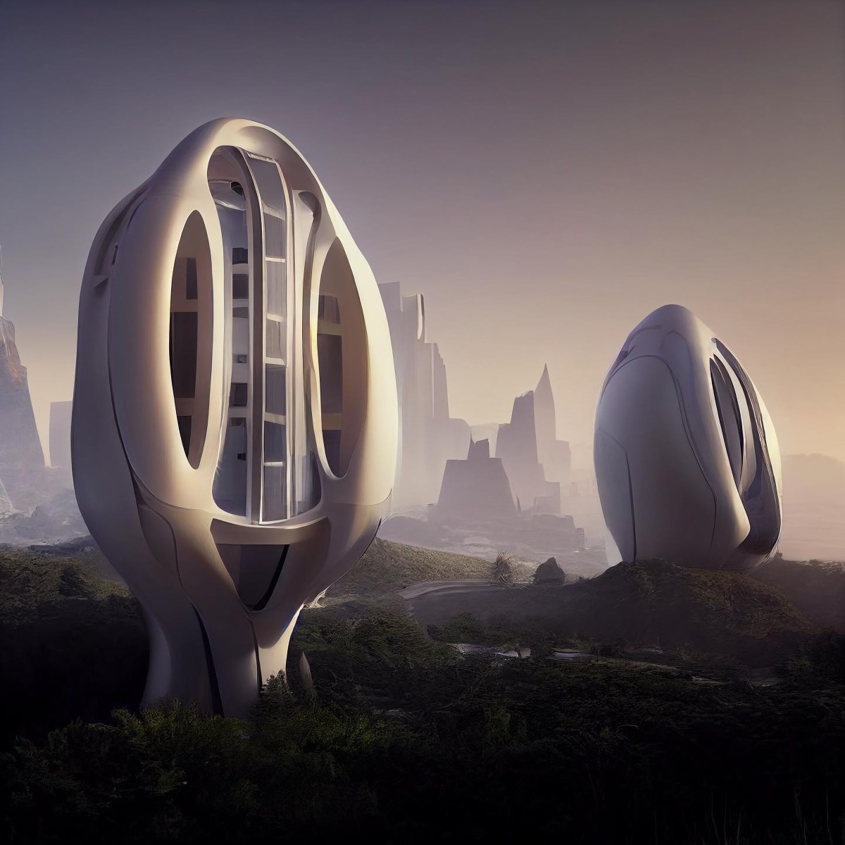 Biophilic residents (blooming towers)