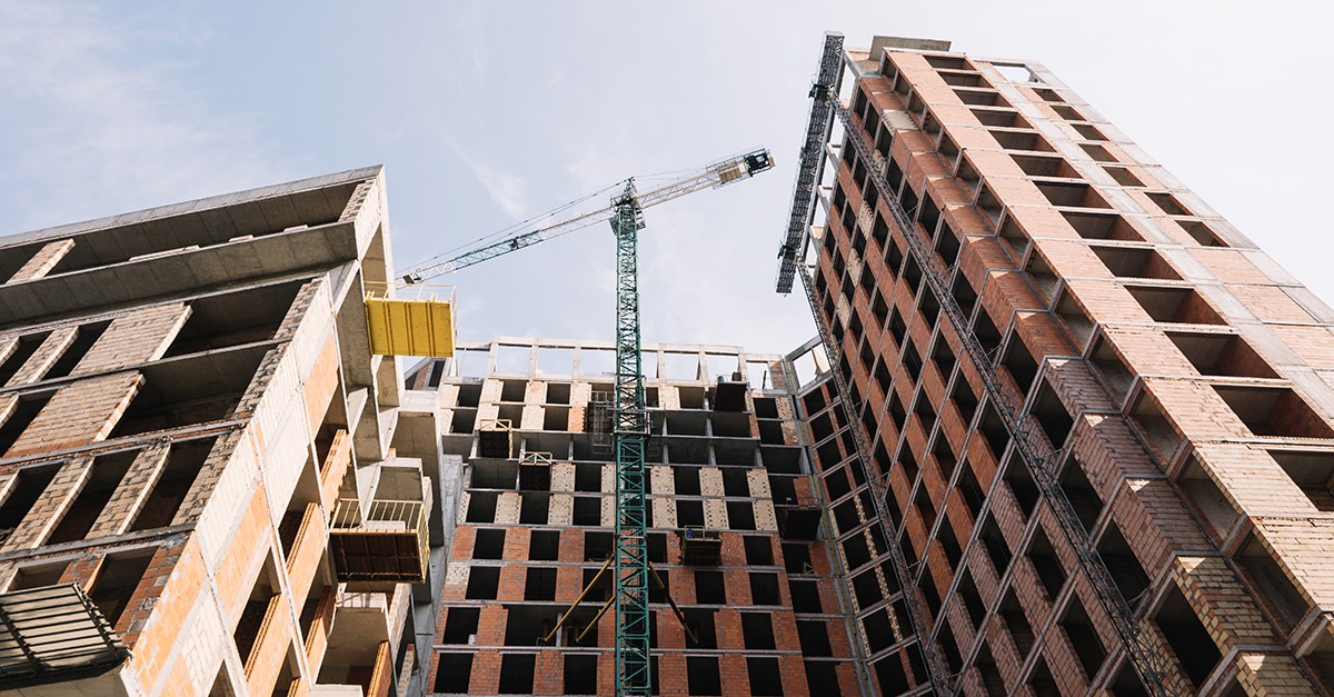 casa residenziale in fase di costruzione