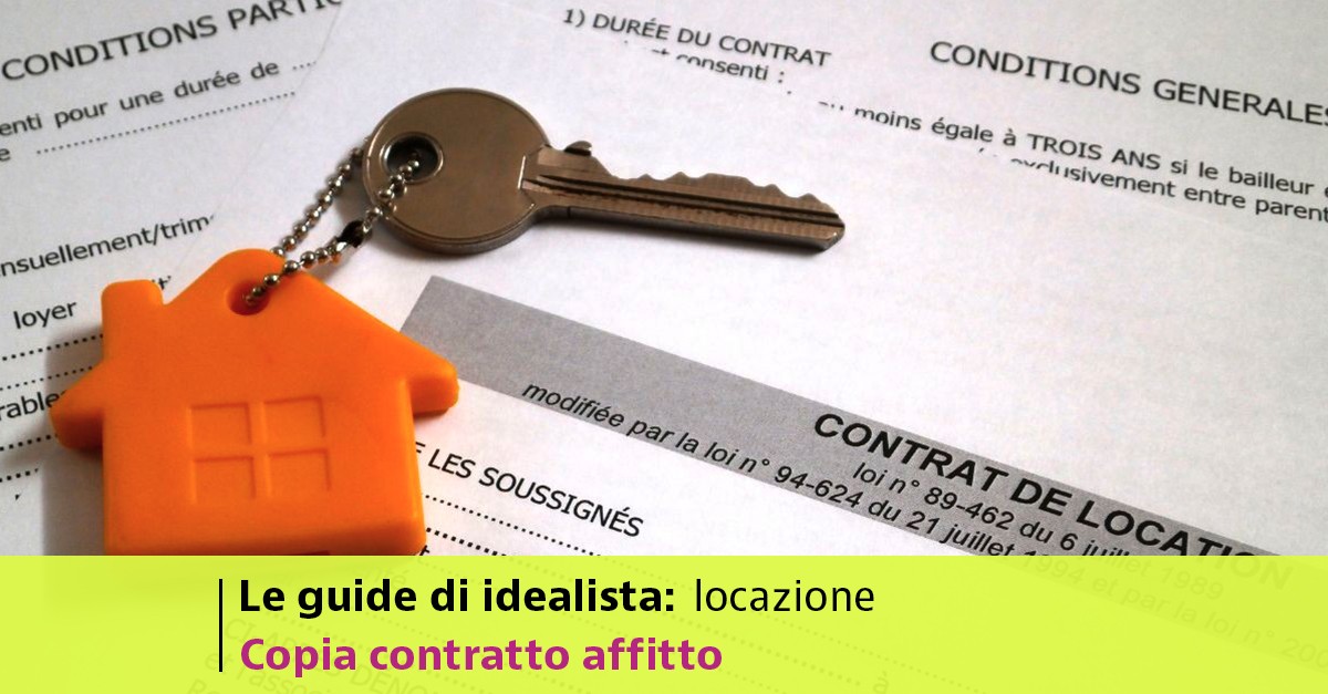 Richiesta copia contratto di locazione Richiesta copia contratto di locazione