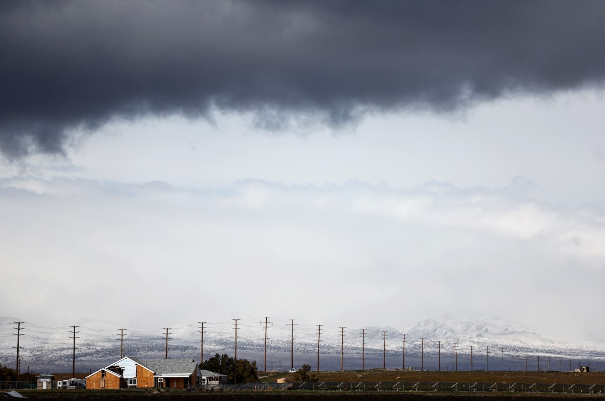 Tempesta di neve in California