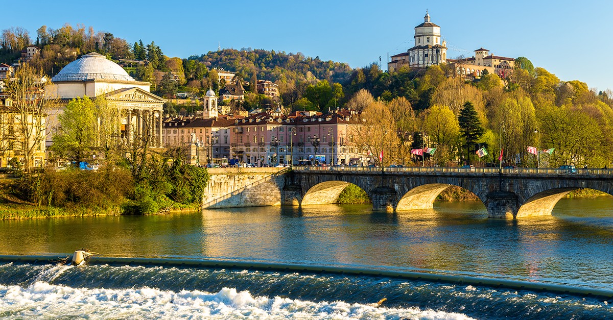 Torino veduta sul fiume po