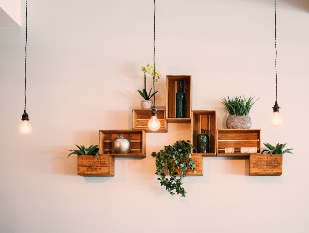Arredare casa con cassette di legno