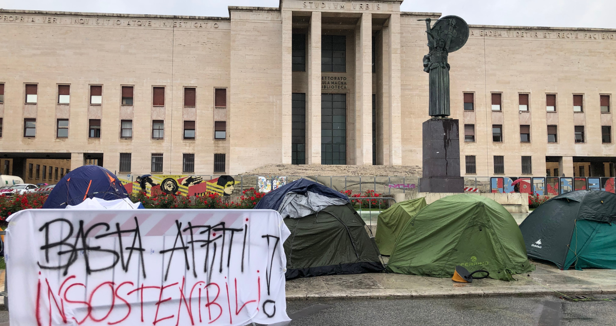 Studenti, protesta alla Sapienza