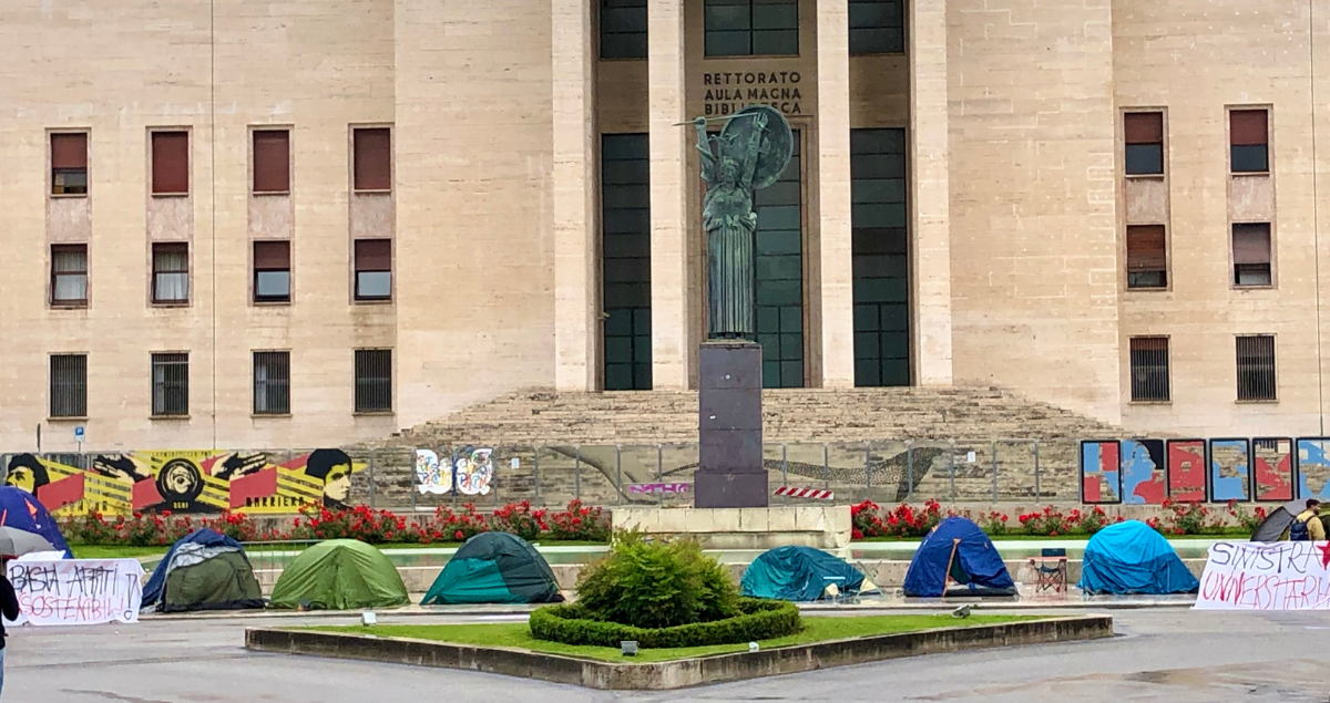 Studenti, protesta alla Sapienza