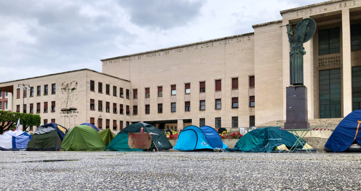 Studenti, protesta alla Sapienza