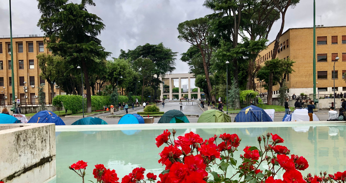 Studenti, protesta alla Sapienza