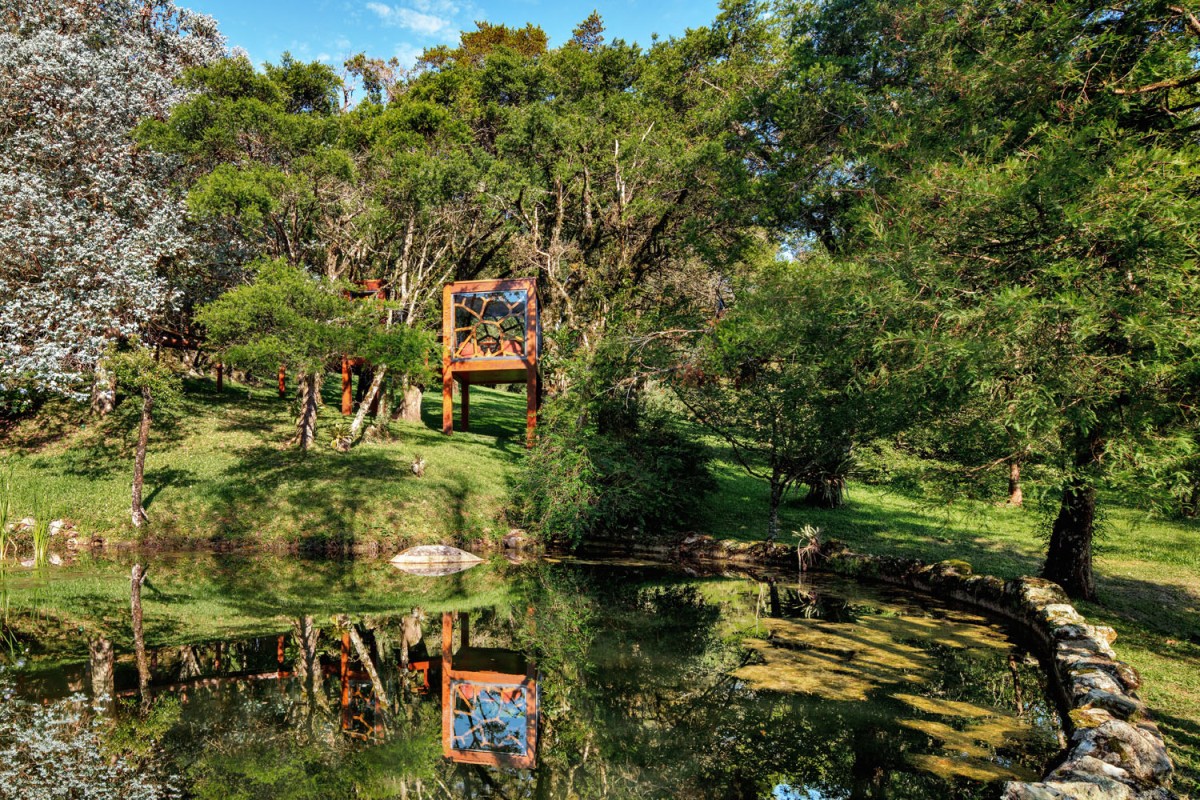 Vsita lejana de la cabaña