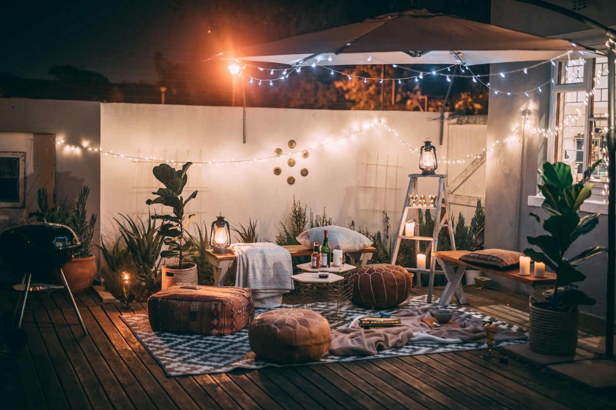 terraços ao ar livre