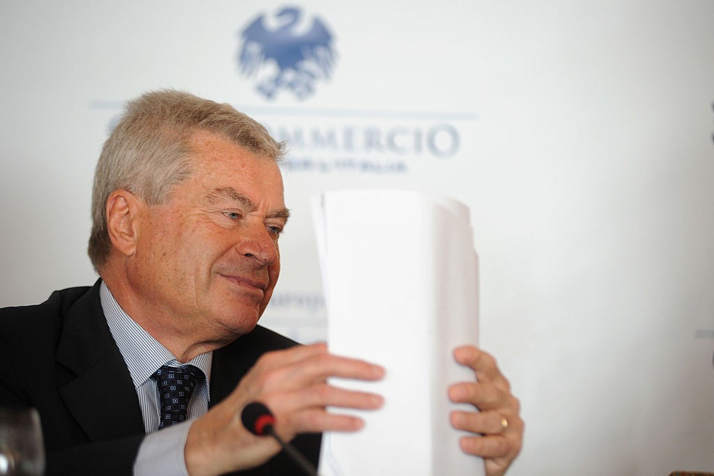 Carlo Sangalli, presidente Confocommercio