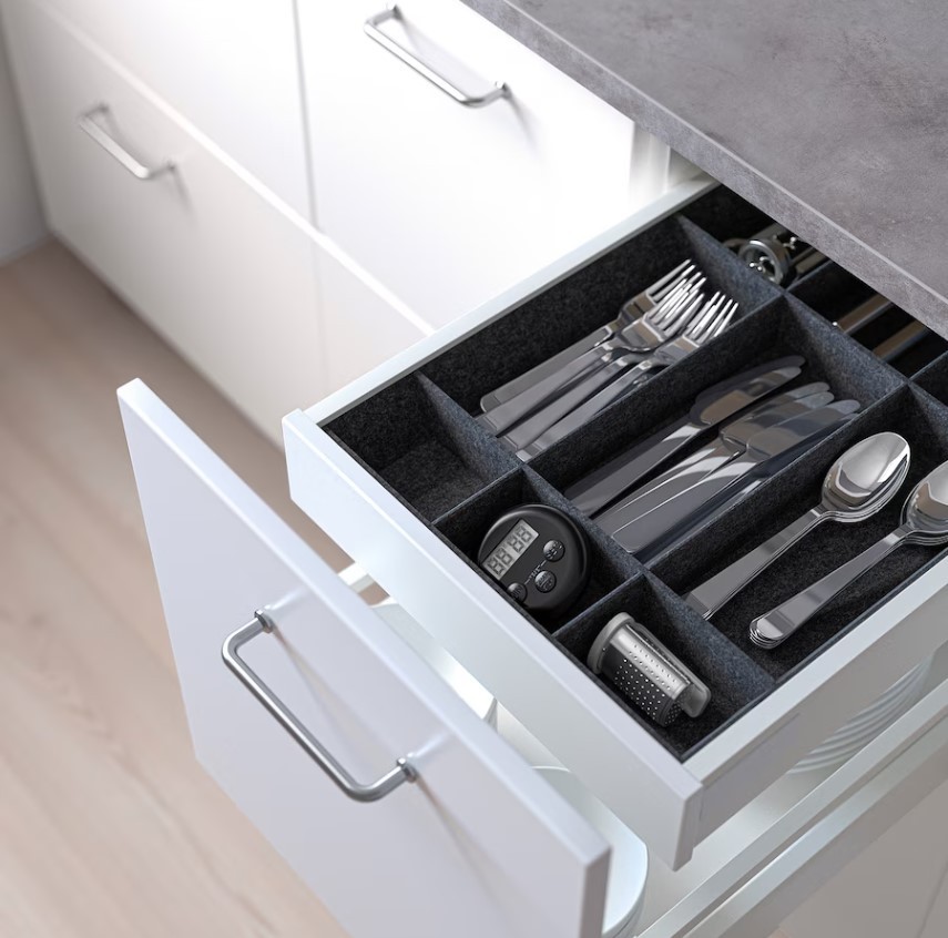 COME ORGANIZZARE cassetti CUCINA con articoli ikea 