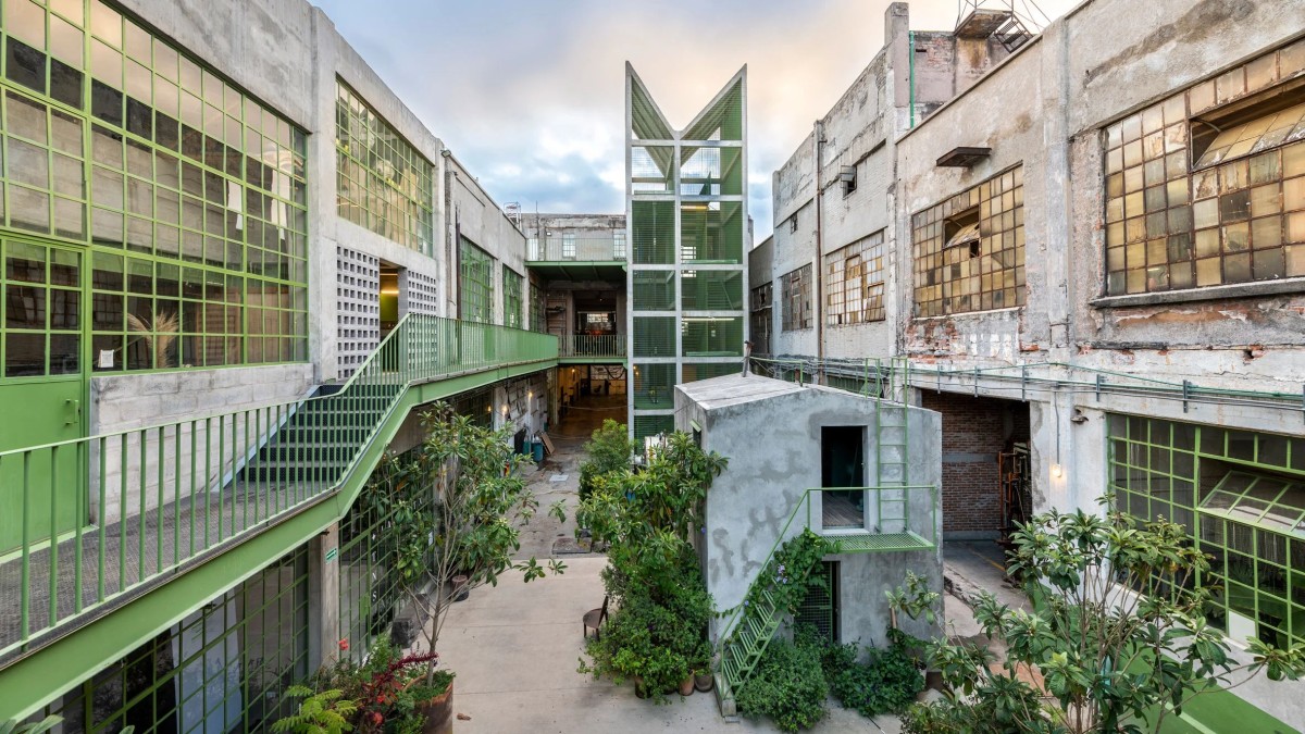 La antigua fábrica textil se encuentra en proceso de rehabilitación.