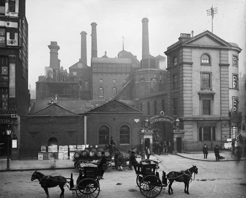 Immagine del birrificio nel 1906