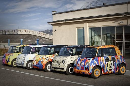Fiat rende omaggio a Disney: 5 Topolino dedicate a Mickey Mouse