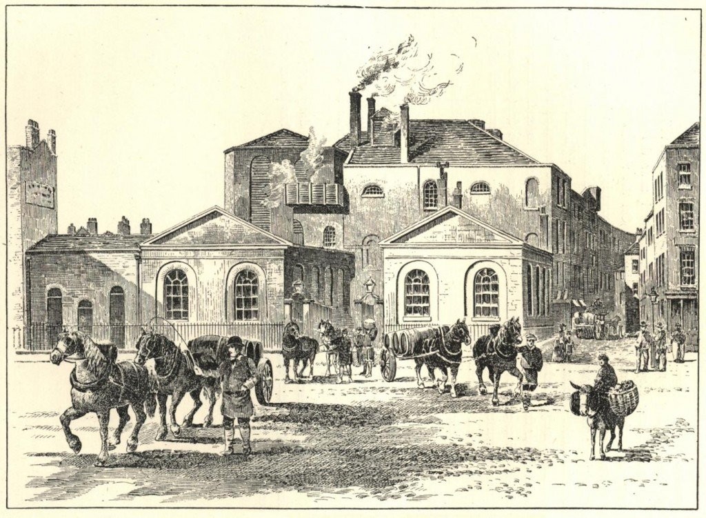Il birrificio nel 1800