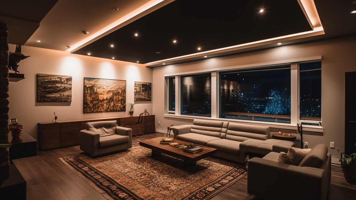 idee soffitto colorato