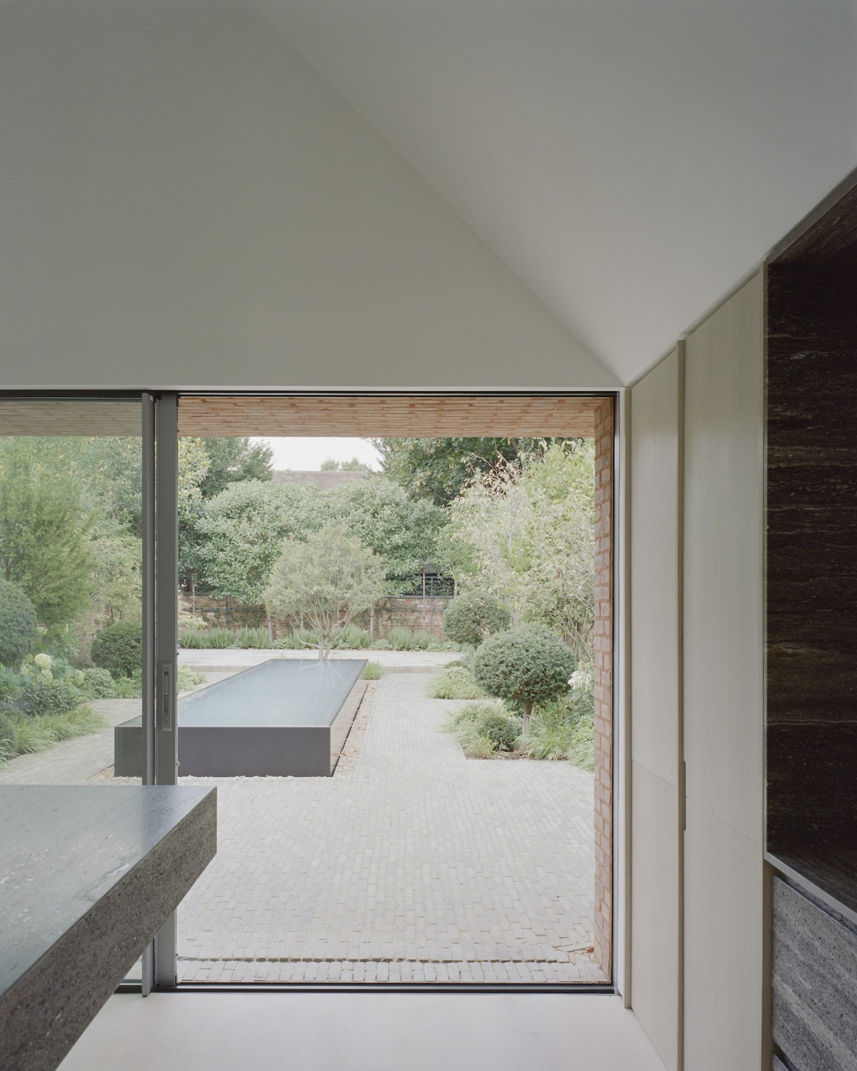 Vistas del jardín desde el interior