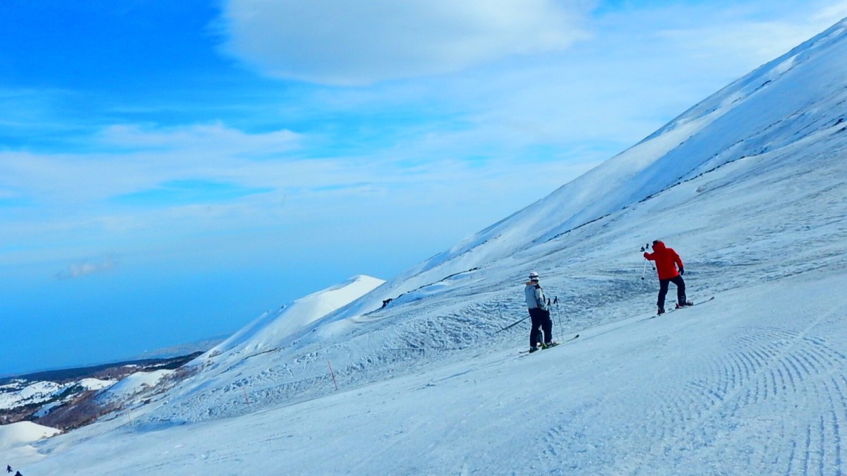 sciare sull'etna