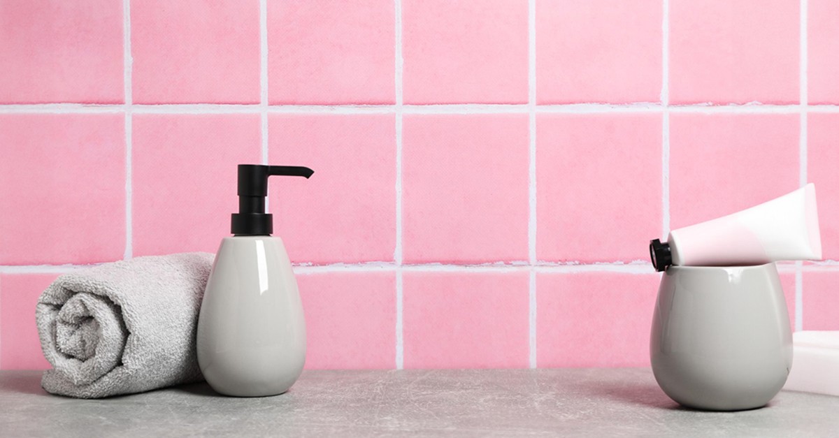 bagno rosa moderno