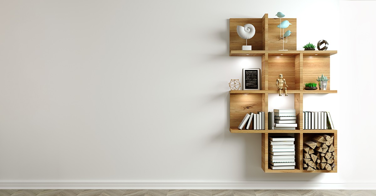 libreria a parete
