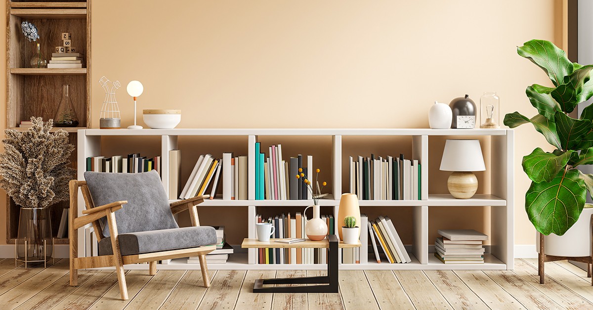 libreria a parete